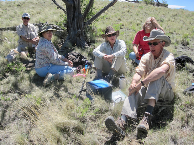Members of the South Park Archaeological Project (SPArP) take a break