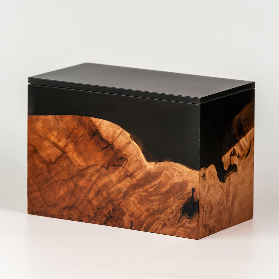 Thumbnail: The Suar Keepsake Wood Urn - Urn 2 of 15