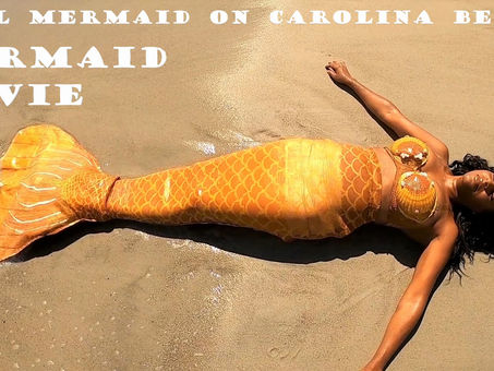 MERMAID MOVIE: Real Mermaid on Carolina Beach