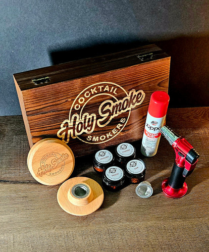 Cocktail Smoker Kit - VIP Wood Box Set | Holy Smoke Cocktails