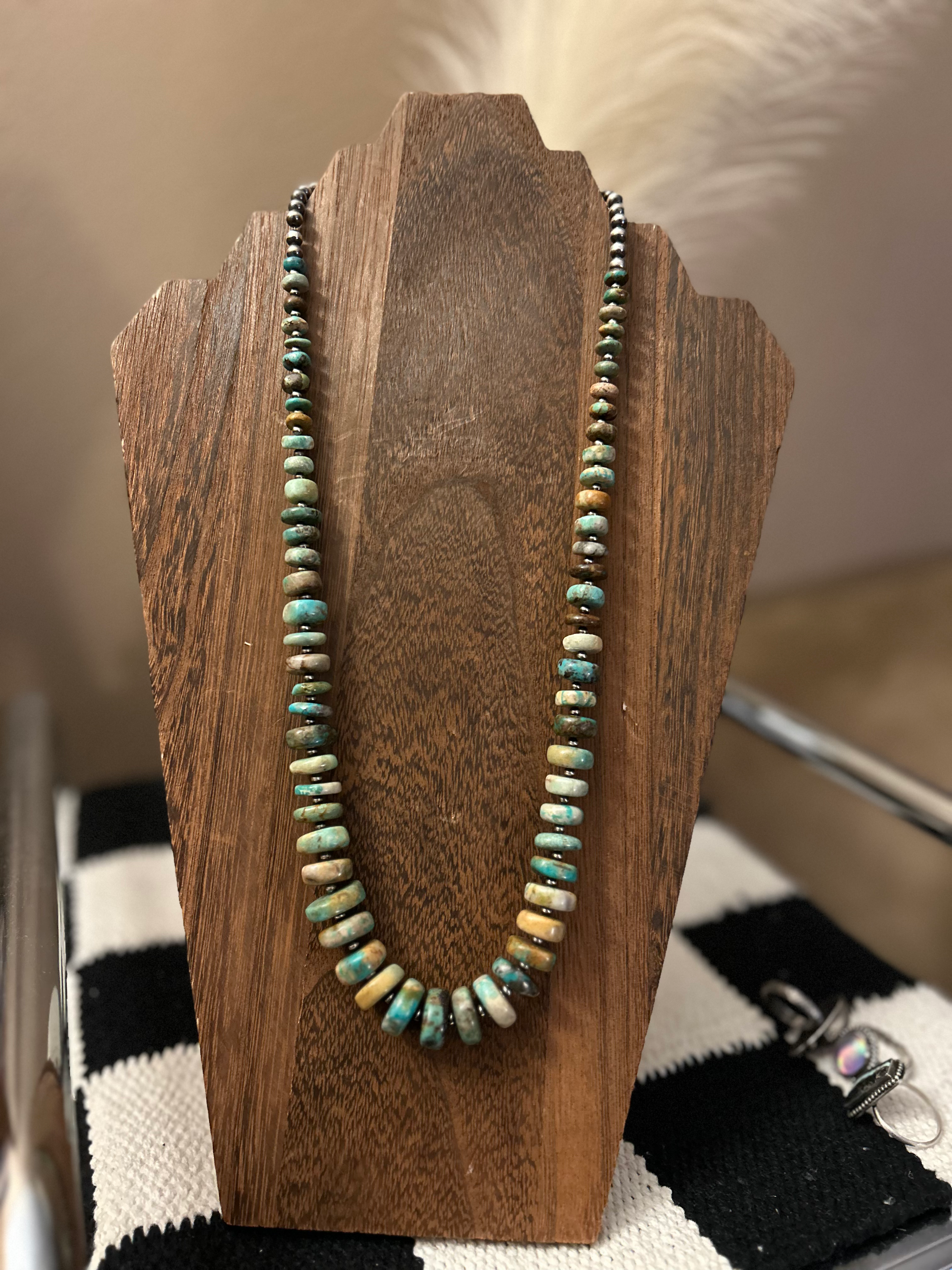 22-24" Genuine Turquoise Necklace