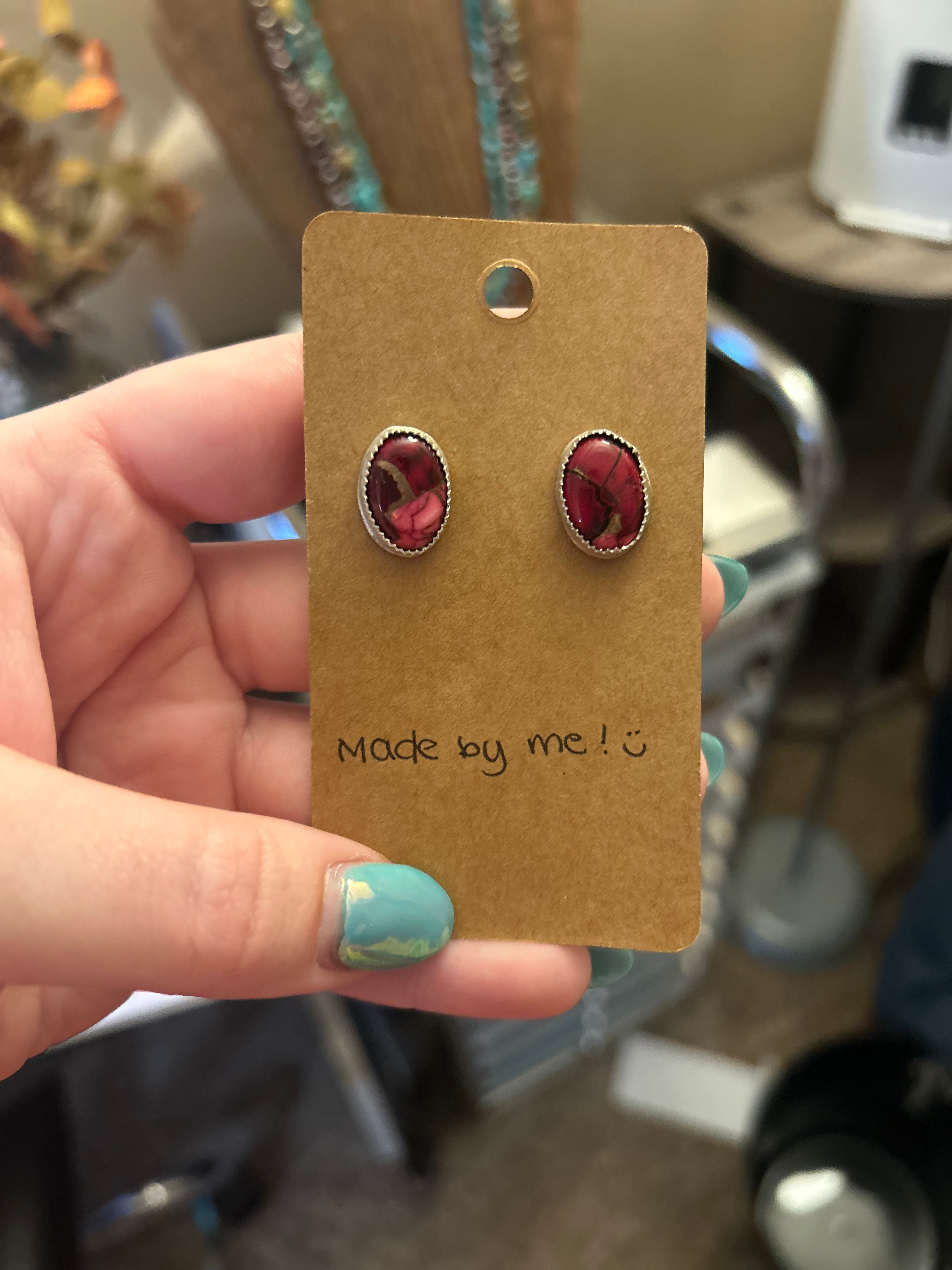 Rose Dahlia Studs