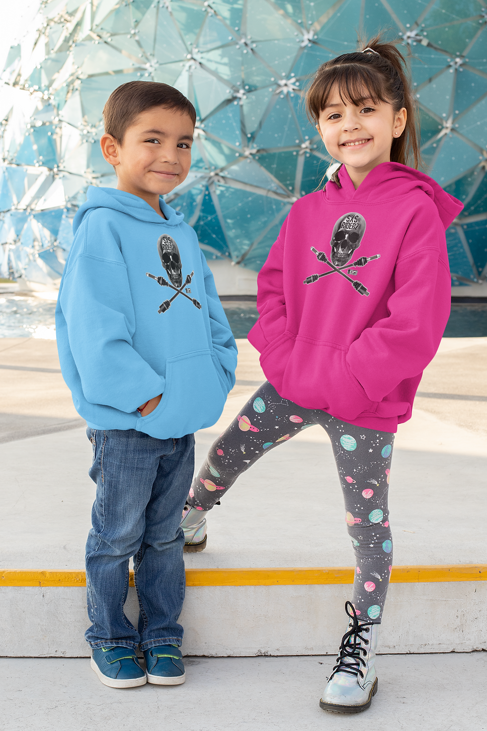 SXS RIDERZ Skully Youth Heavy Blend Hooded Sweatshirt