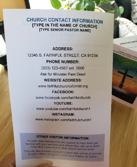 Thumbnail: MS Word Bulletin Template - Proverbs 3.5