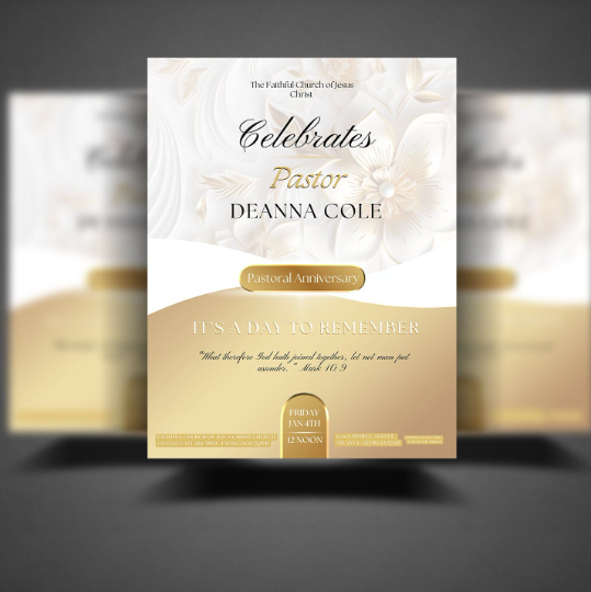 White & Gold Double Sided Program