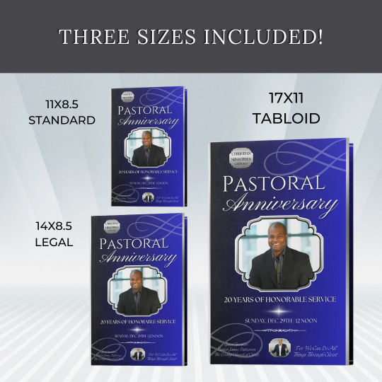 Thumbnail: Church Program Bundle - MultiSize and MultiColor