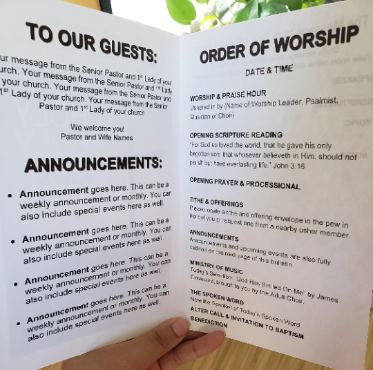 Thumbnail: MSWord Church Bulletin.1Peter1.16
