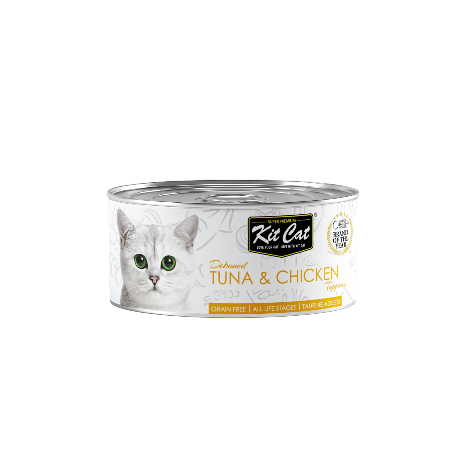 קיט קט מעדן טונה ועוף ללא עצמות לחתול 80 גרם