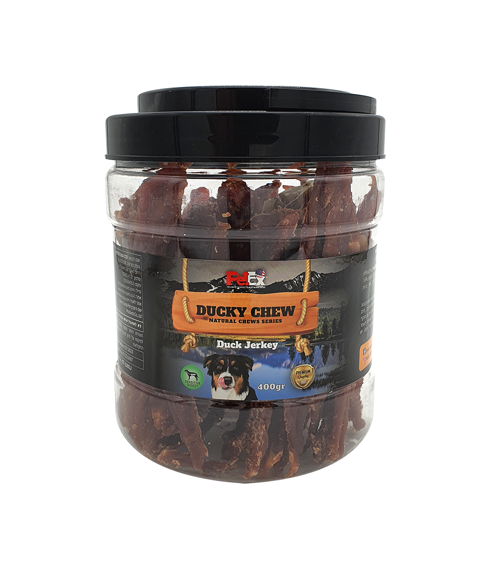 חטיפי בשר ג'רקי ברווז 400 גרם PETEX