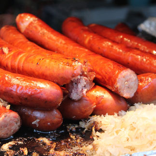 pile of sausages