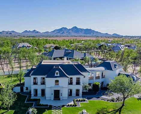Luxury Parisian estate set in Arizona with breathtaking mountain views