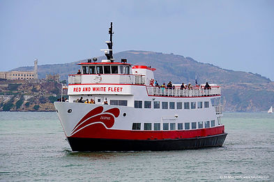 Vessel Zalophus in front of Alcatraz Island
