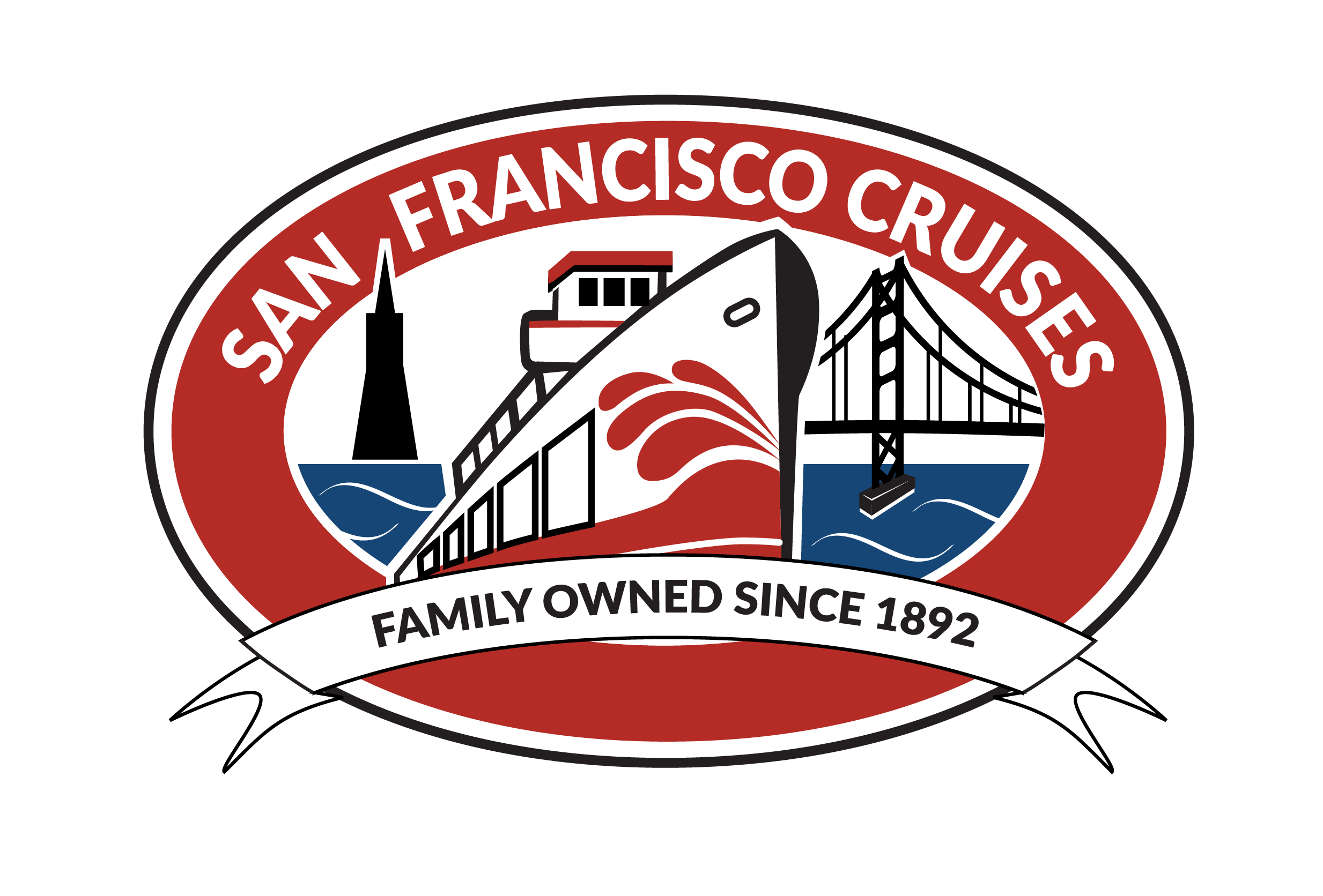 Red and White Fleet / San Francisco Cruises logo
