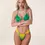 Miniatura: F**k Costume Triangolo+Slip Pelo - Giallo/Verde Miami