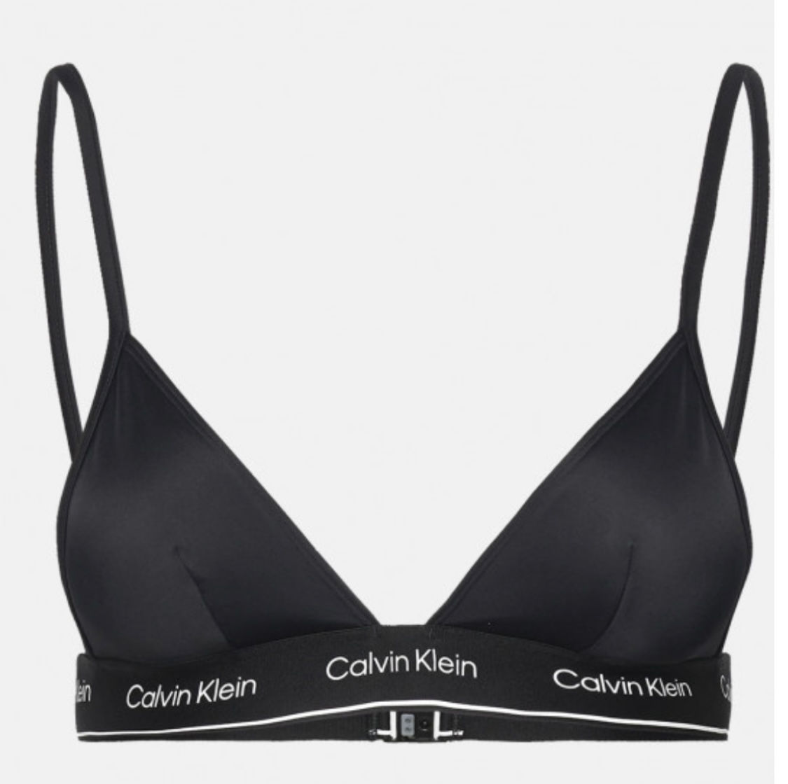 Calvin Klein Costume Triangolo Elastico Logato - Nero