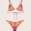 Miniatura: F**k Costume Triangolo+Brasiliano Treccine - Arancio/Viola Bandana