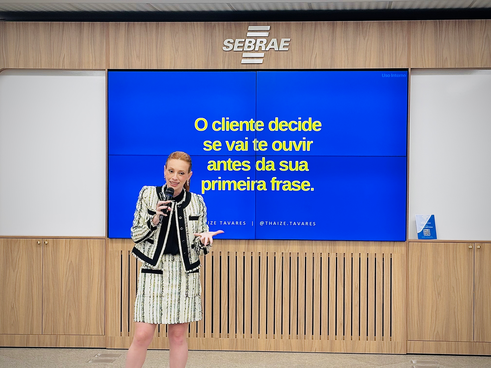 palestra de Thaize Tavares