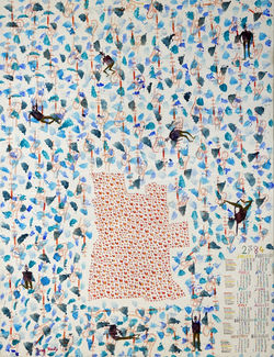 Grégoire_Koutsandréou_-Angola,_calendrier_2784._Acrylique_sur_toile,_2015