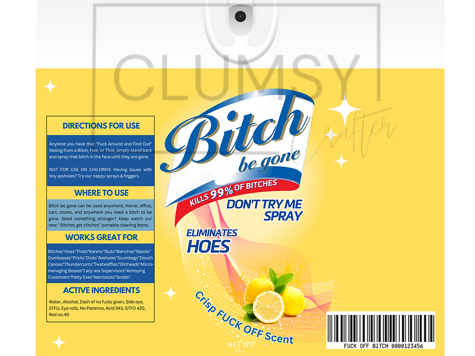 Bitch Be Gone Tumbler Wrap