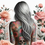 Thumbnail: Tattooed Girl with Flowers Tumbler Image