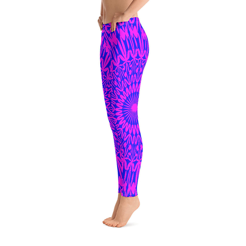 L508 - MANDALA PURPLE LEGGINGS READY DESIGN PRINTFUL TEMPLATE FILE
