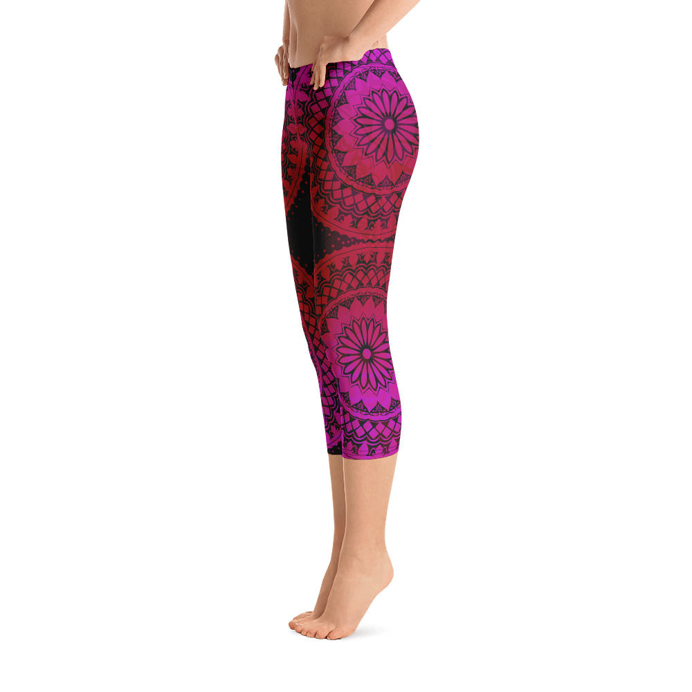 C43 - MANDALA PINK BLACK CAPRI PRINTFUL TEMPLATE FILE