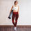 Thumbnail: Y009 - MANDALA DARK RED YOGA LEGGINGS READY DESIGN PRINTFUL TEMPLATE FILE