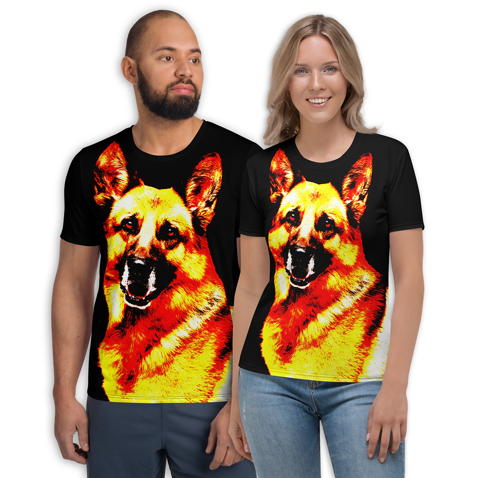 TW082 - DOG UNISEX T-SHIRT PRINTFUL TEMPLATE FILE