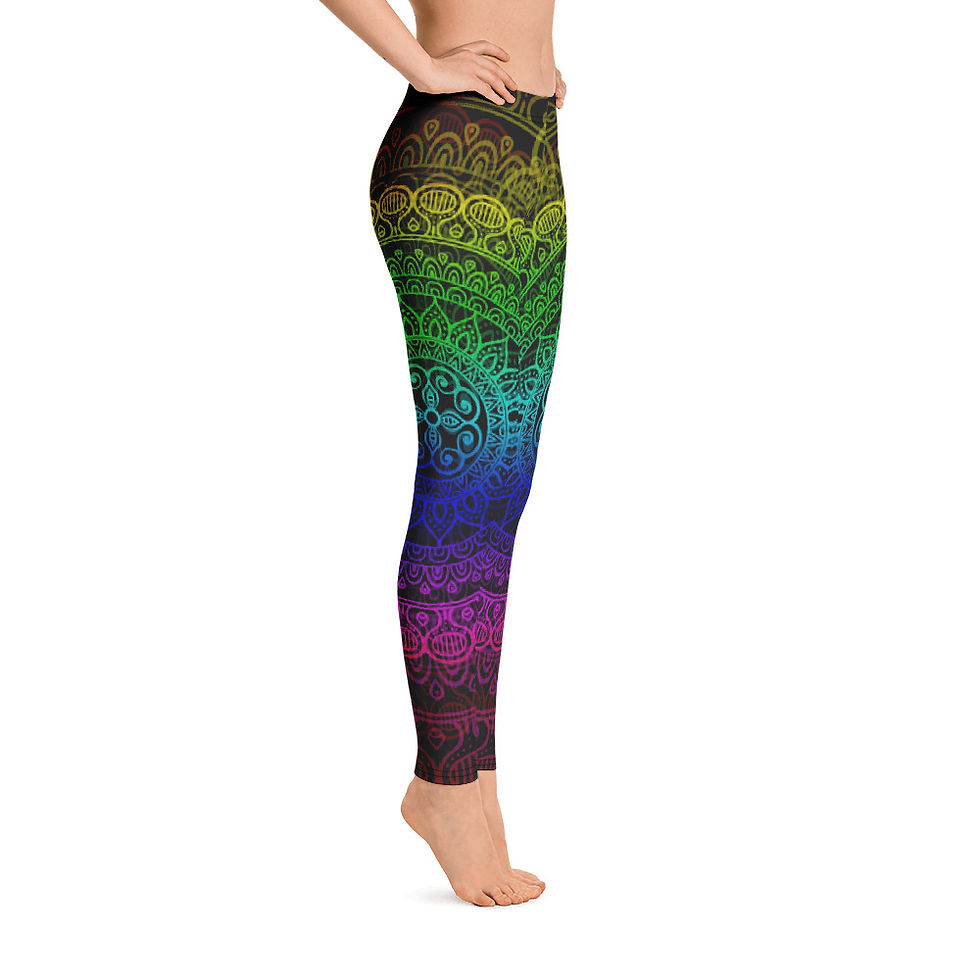 Thumbnail: L215 - PREMADE MANDALA DESIGN ALL OVER LEGGINGS PRINTFUL TEMPLATE FILE