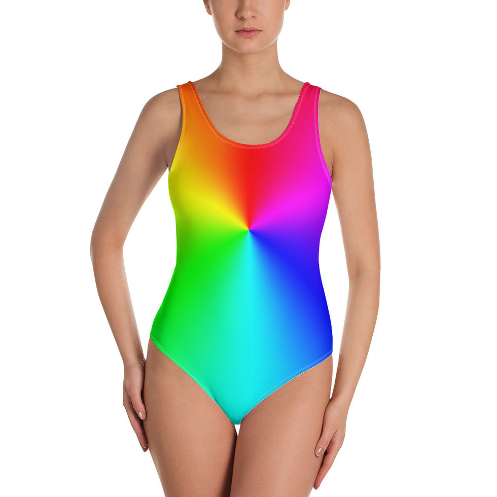 SS002 - RAINBOW SHADES SWIMSUIT READY DESIGN PRINTFUL TEMPLATE FILE