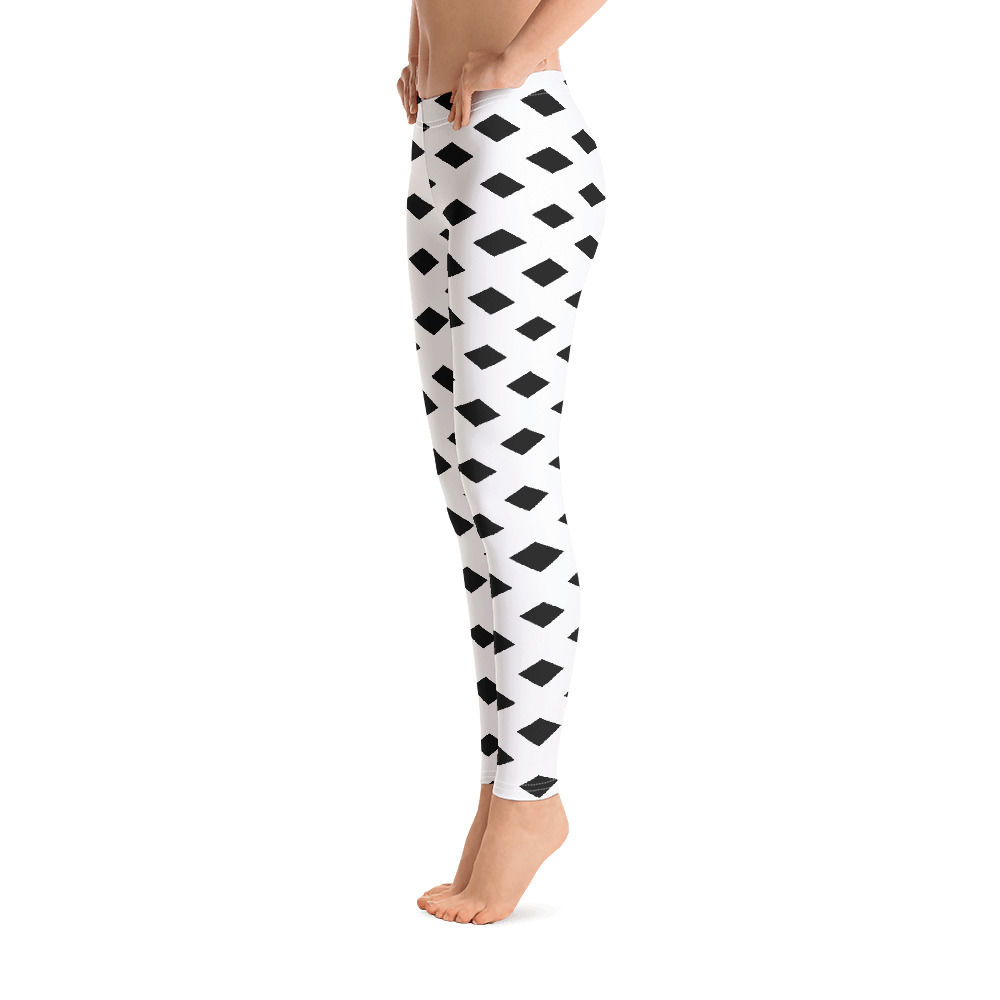 L344 - GEOMETRIC PATTERN WHITE LEGGINGS PRINTFUL TEMPLATE FILE