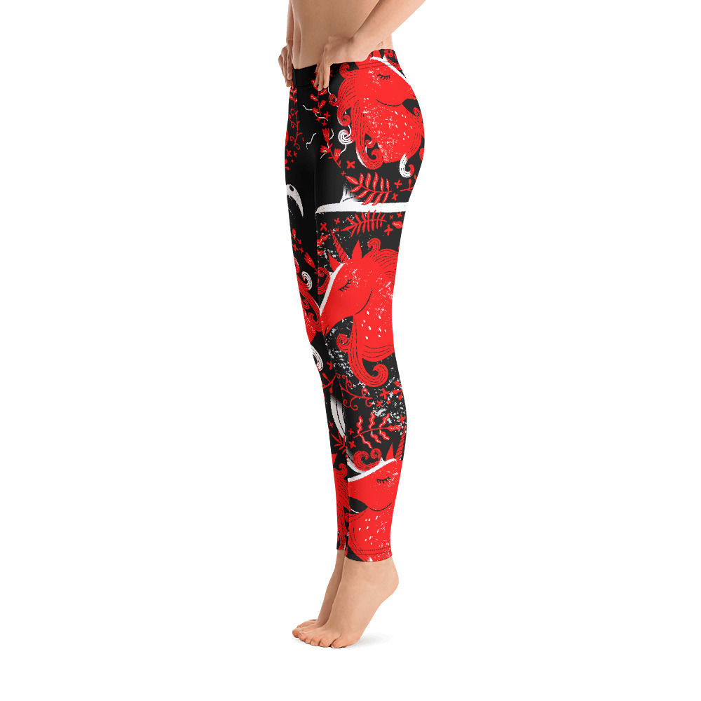 L408 - UNICORN BLACK LEGGINGS PRINTFUL TEMPLATE FILE