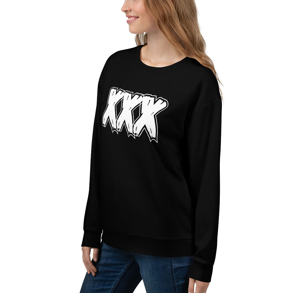 Thumbnail: SW013-  XXX BLACK PRINT FOR UNISEX SWEATSHIRT PRINTFUL TEMPLATE FILE