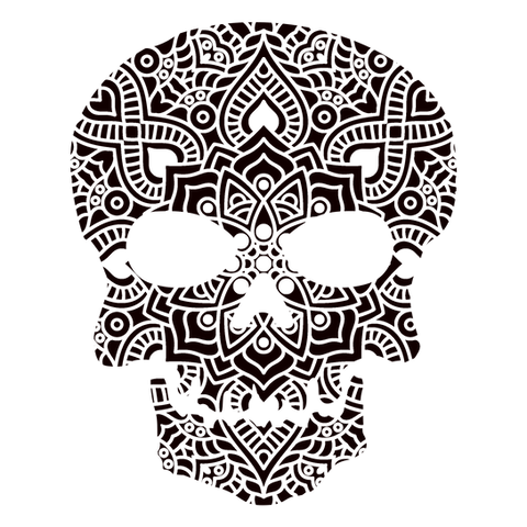 61 No.123 PNG BLACK Skull Mandala Vector file.png