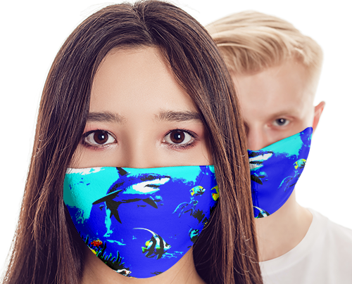 M047 - SHAKE AND OCEAN FACE MASK READY DESIGN TEMPLATE FILE