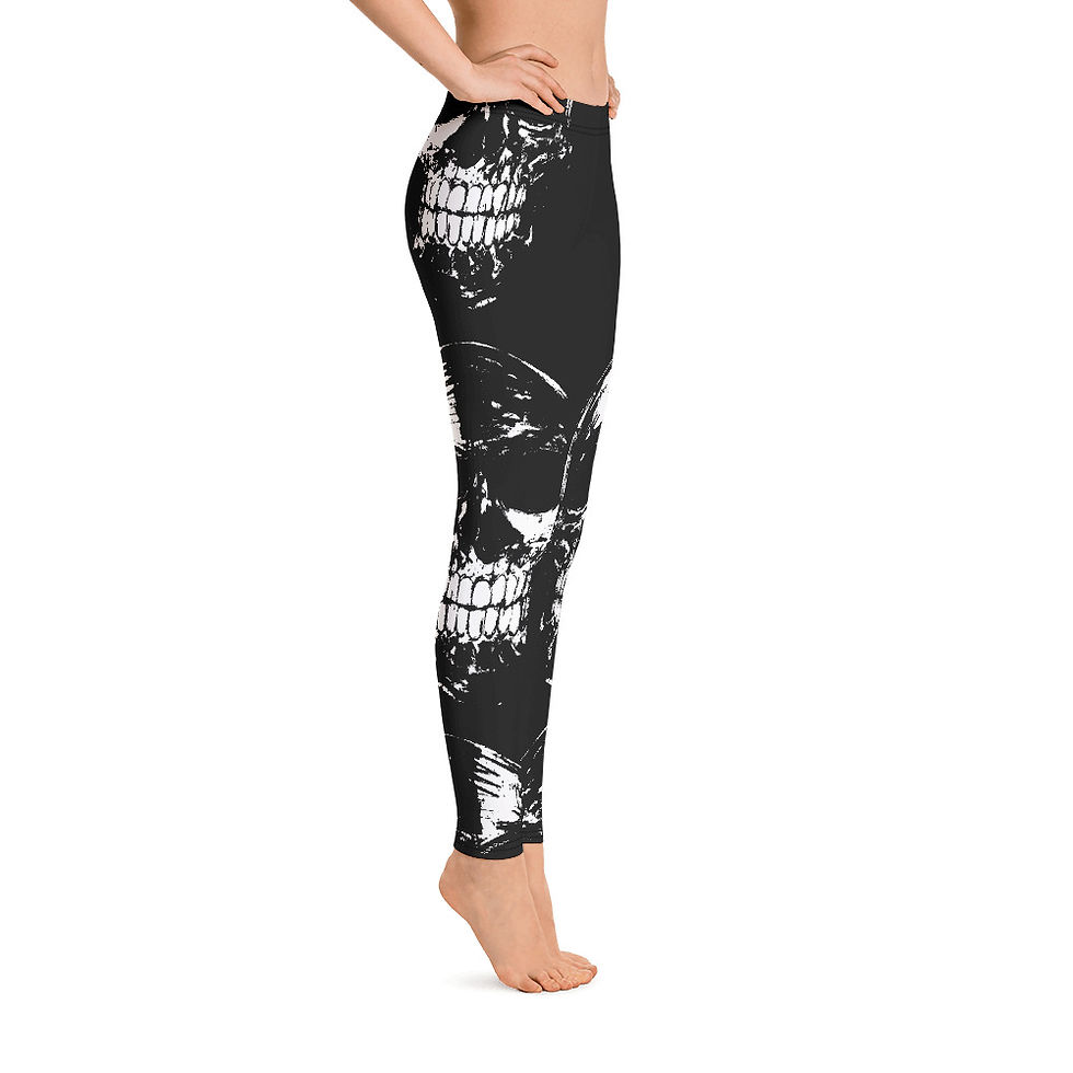 Miniatura: L560 - SKULLS LEGGINGS READY DESIGN PRINTFUL TEMPLATE FILE