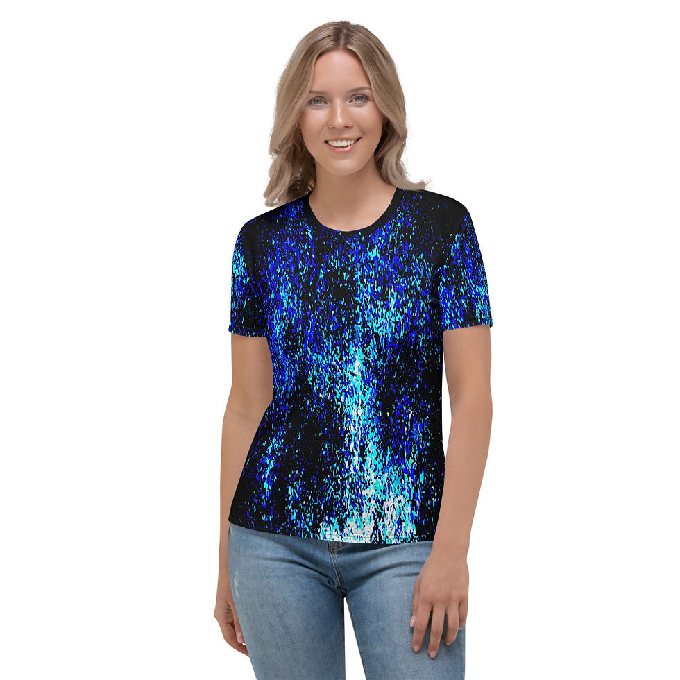 TW022 - STARDUST BLACK WOMEN T-SHIRT PRINTFUL TEMPLATE FILE