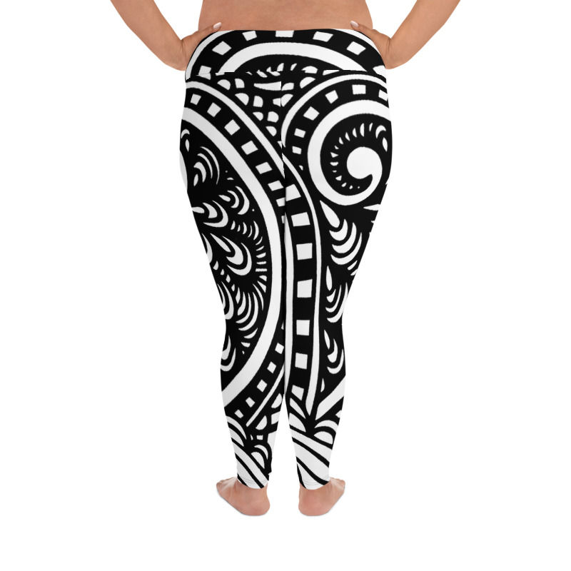 Thumbnail: PS036- MANDALA ART PRINT FOR PLUS SIZE LEGGINGS TEMPLATE FILE
