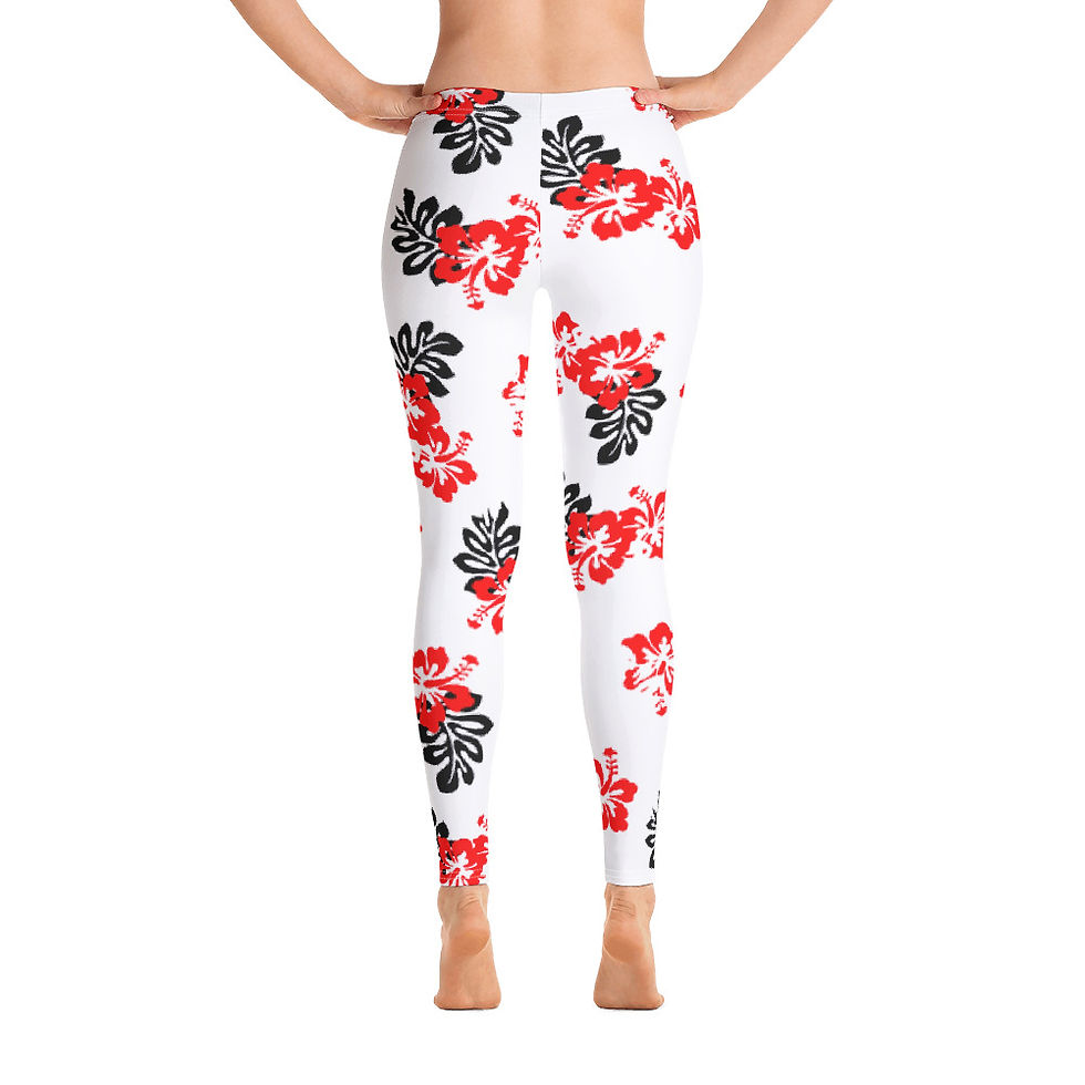 Thumbnail: L230 - PREMADE FLOWER DESIGN ALL OVER LEGGINGS PRINTFUL TEMPLATE FILE