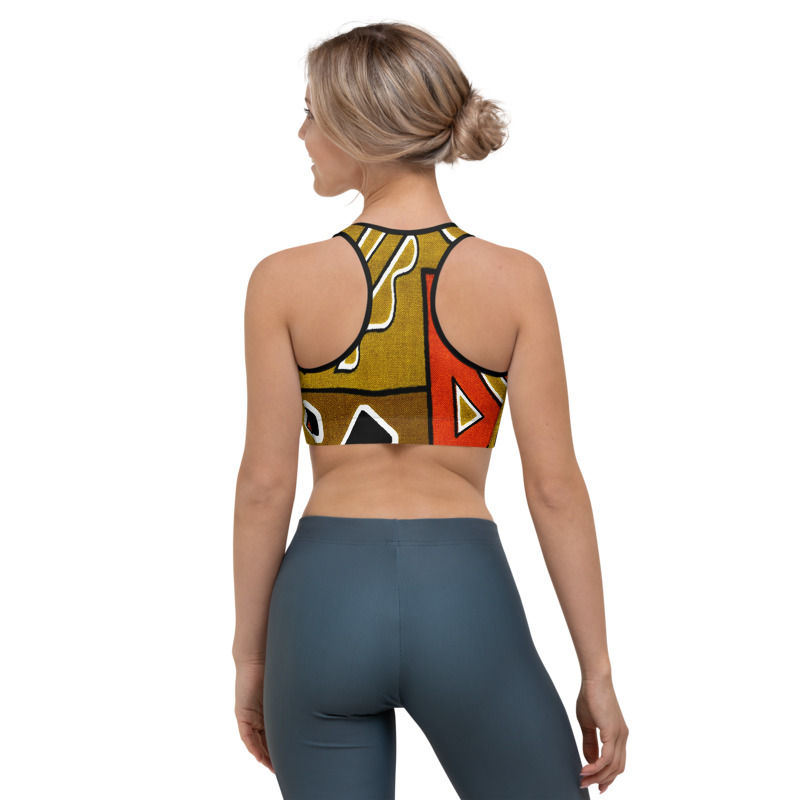Thumbnail: SL172-AFRICAN PRINT YOGA LEGGINGS+LEGGINGS+SPORTS BRA SET PRINTFUL TEMPL