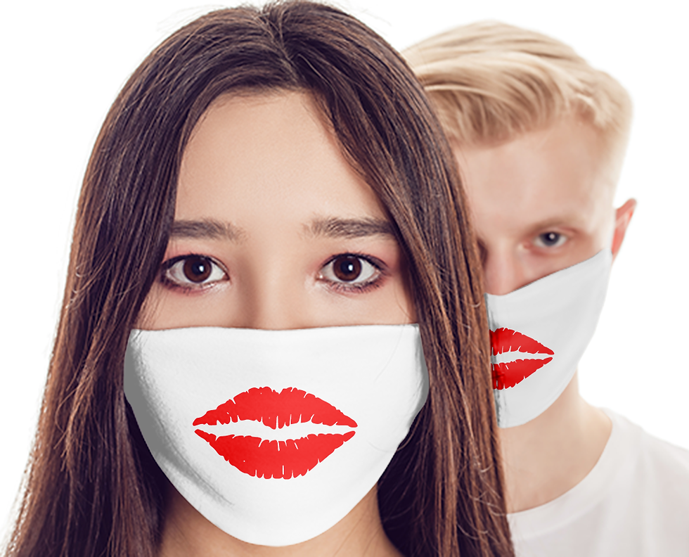M058 - LIPS FACE MASK READY DESIGN TEMPLATE FILE