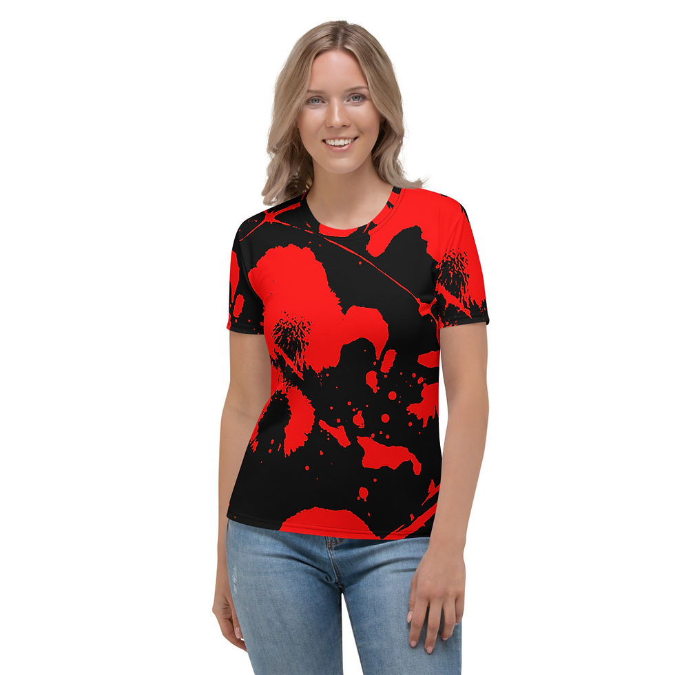 TW033 - COLOR SPOT WOMEN T-SHIRT PRINTFUL TEMPLATE FILE