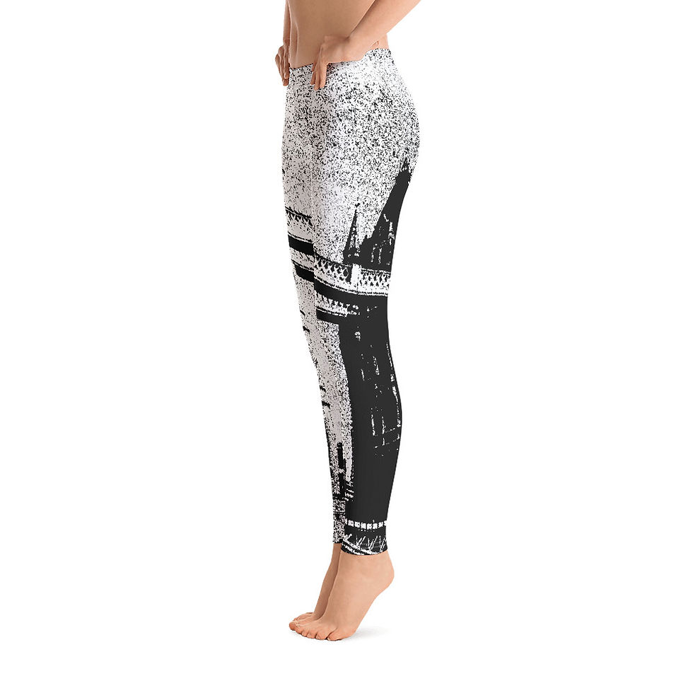 L492 - LONDON WHITE LEGGINGS READY DESIGN PRINTFUL TEMPLATE FILE