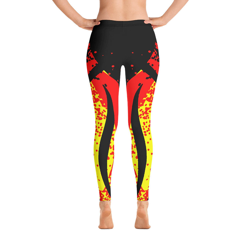 Miniaturbild: L279 - COLORFUL ART STRIPE LEGGINGS PRINTFUL TEMPLATE FILE