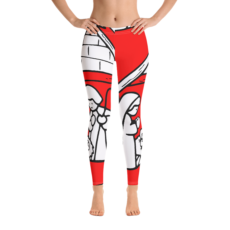 Thumbnail: J443 - CHRISTMAS LEGGINGS READY DESIGN PRINTFUL TEMPLATE FILE