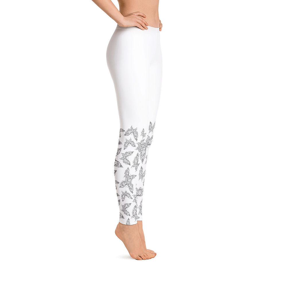 Thumbnail: L582 - BUTTERFLY MANDALA ART LEGGINGS READY DESIGN PRINTFUL TEMPLATE FILE