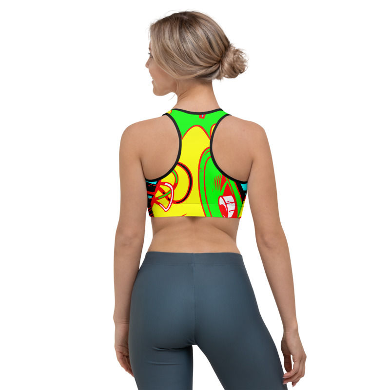 Thumbnail: SL174-POPART PRINT ALL OVER LEGGINGS+SPORTS BRA SET PRINTFUL TEMPLATE FILE