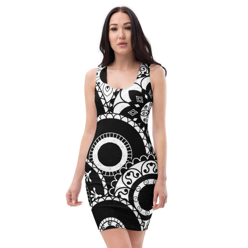 D34 - MANDALA PRINT FOR ALL OVER DRESS TEMPLATE FILE