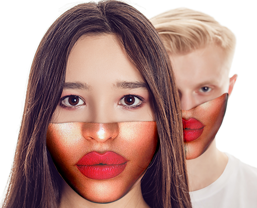 M063 - LIPS FACE MASK READY DESIGN TEMPLATE FILE