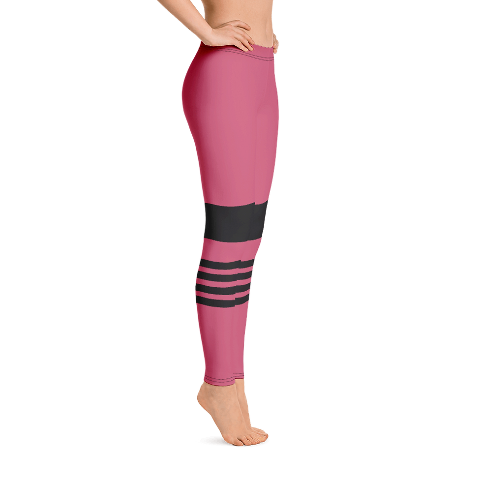 Thumbnail: F768 - STRIPE LINES PINK LEGGINGS PRINTFUL TEMPLATE FILE